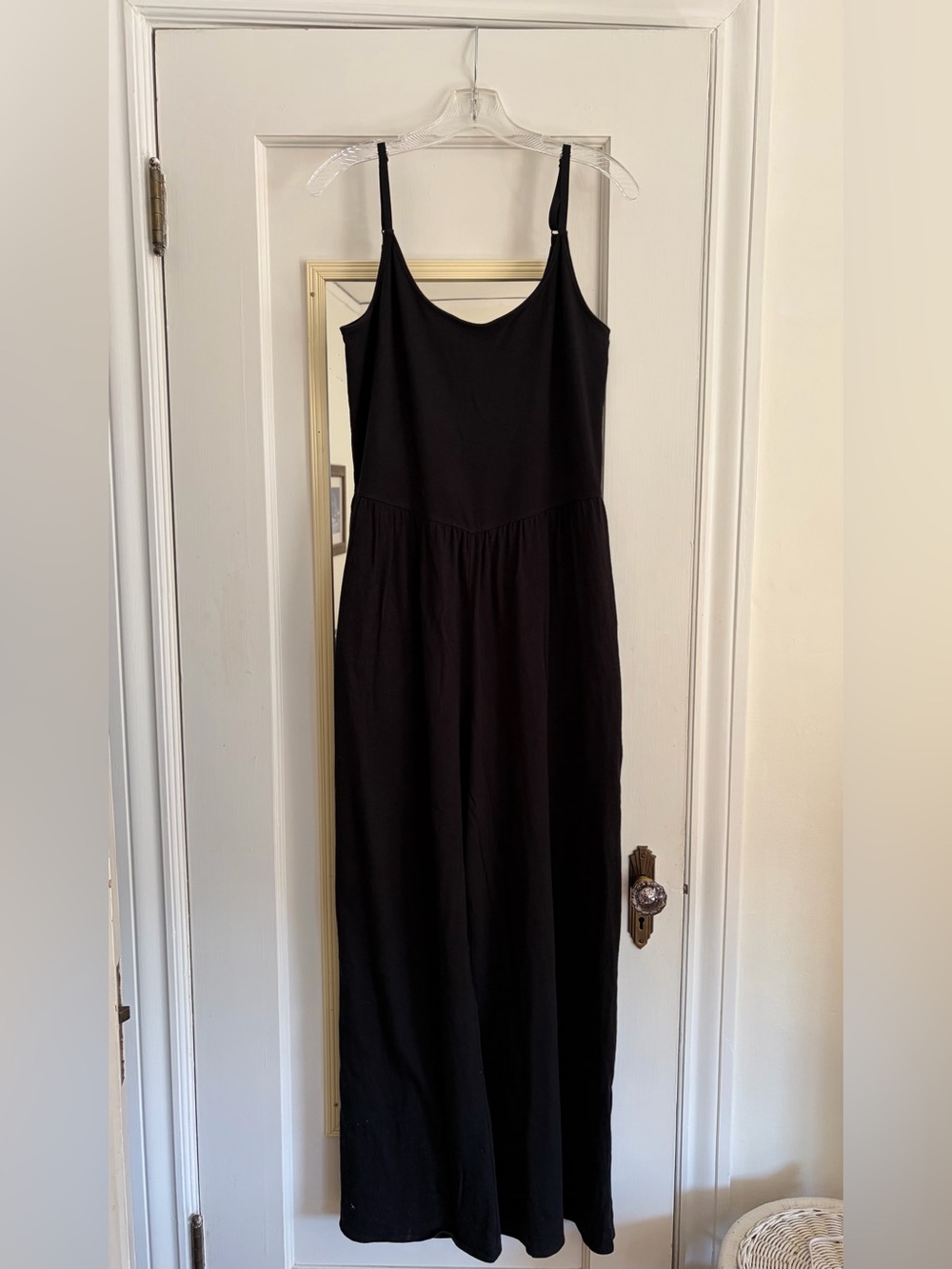 Aerie black wide leg jumpsuit size L